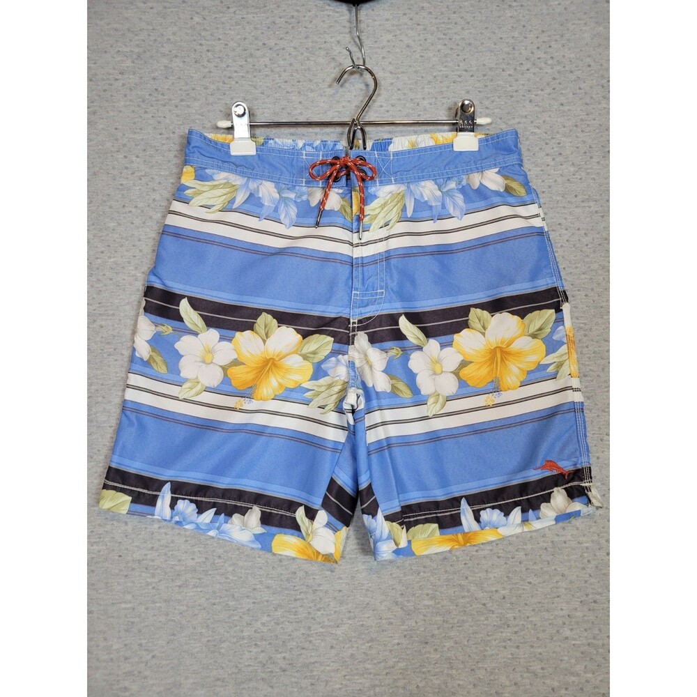 Tommy Bahama Relax Mens Medium Swim Trunks Tropical Hawaiian Lined Pockets